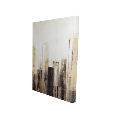 Earthy Tones City - Toile beige pour une décoration intérieure élégante