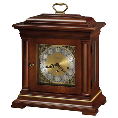 Manufactured Wood Mechanical Tabletop Clock