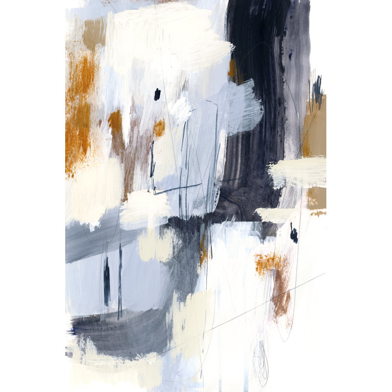 Variant I - Painting on Canvas, 46cm H x 30cm W, Black Floater Framed