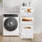 Plastic Rolling Laundry Basket with Handles-676856904
