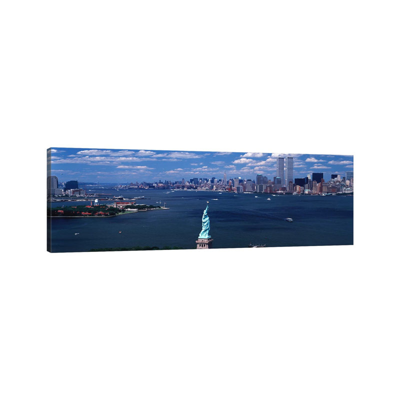 USA, New York, Statue Of Liberty - Wrapped Canvas Panoramic Print, 121.92 cm H x 40.64 cm W x 1.91 cm D
