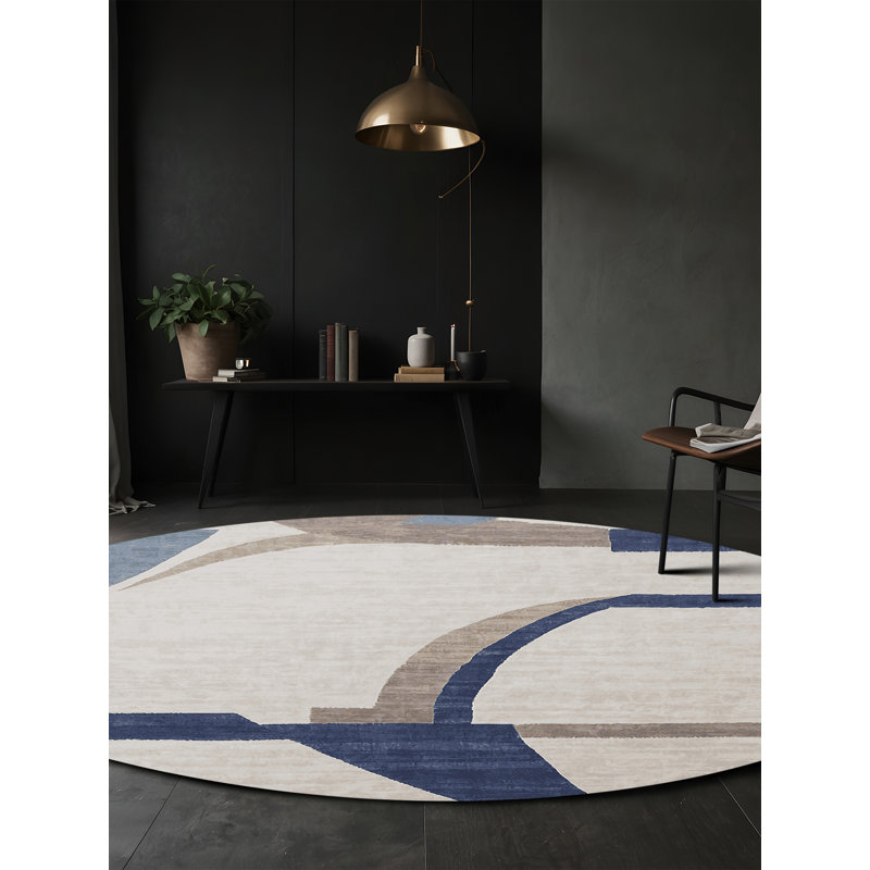 Tapis gris soyeux et moelleux, Rectangle 8 pi x 10 pi