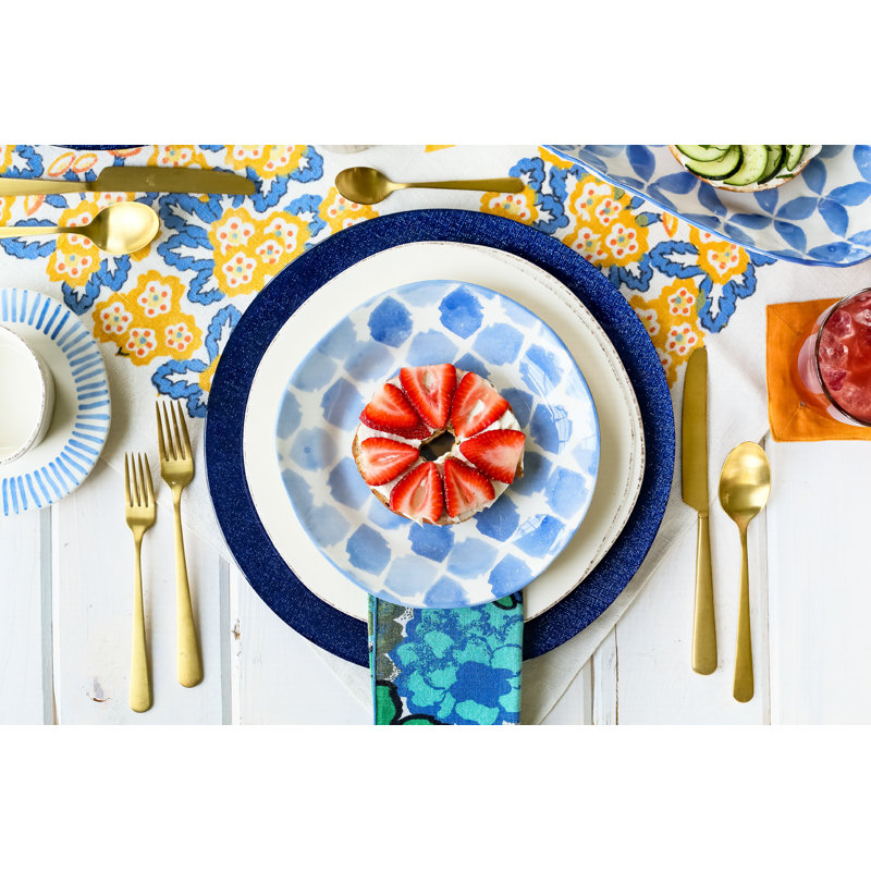 Lastra Handmade Stoneware Appetizer Plate, White
