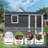 Metal Garden Shed For Patio Backyard Tools House Storage Shed