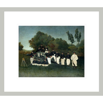 Artillerymen (Les Artilleurs) by Henri Rousseau -Framed Giclee Print