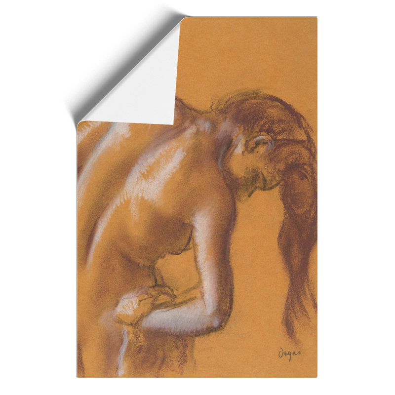 Study Of A Nude Woman Vol.3 by Edgar Degas - No Frame Painting, 30cm H x 21cm W x 0.1cm D