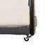 Balancelle de balcon beige avec coussin et cadre moelleux