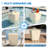 Assemble-Free Pool End Table, Side Table with 2 Cup Holders and 1 Tablet Holder for Outdoor-621900504