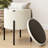 Modern Round Boucle Ottoman With Storage-169935270