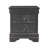 SHAKER CROCODILE METALLIC GREY NIGHTSTAND