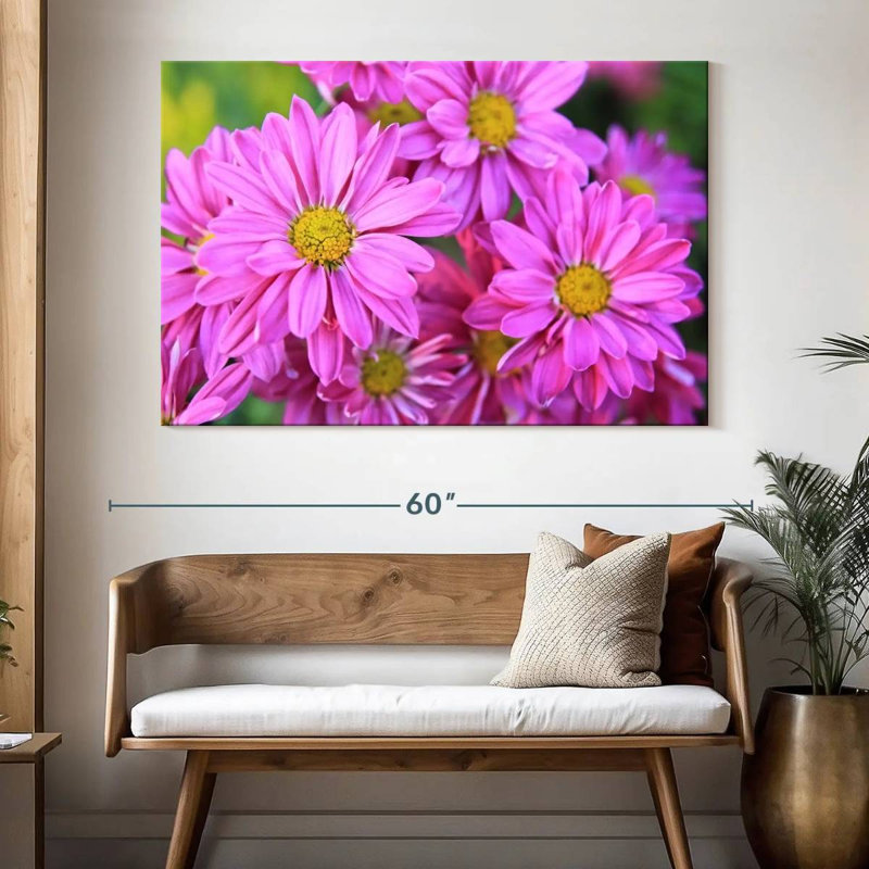 Jardin de fleurs roses Harnek, H 34 po x l 51 po