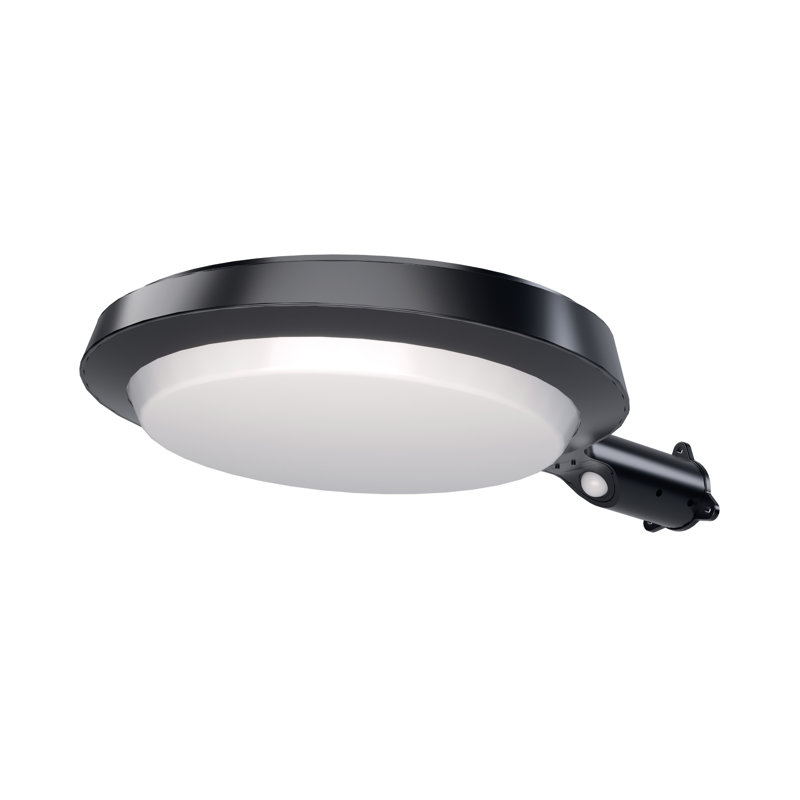 150W Equivalent LED Black Solar Motion Area Light, 5000K, Dusk to Dawn