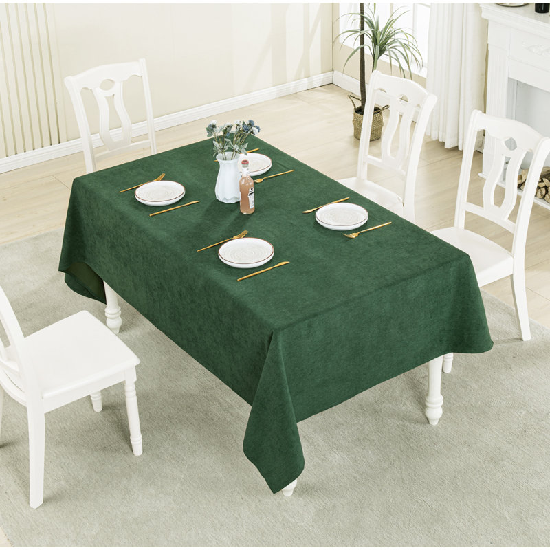 Gimena Fall Rectangle Stain Resistant Tablecloth, Beige, 70" L x 55" W