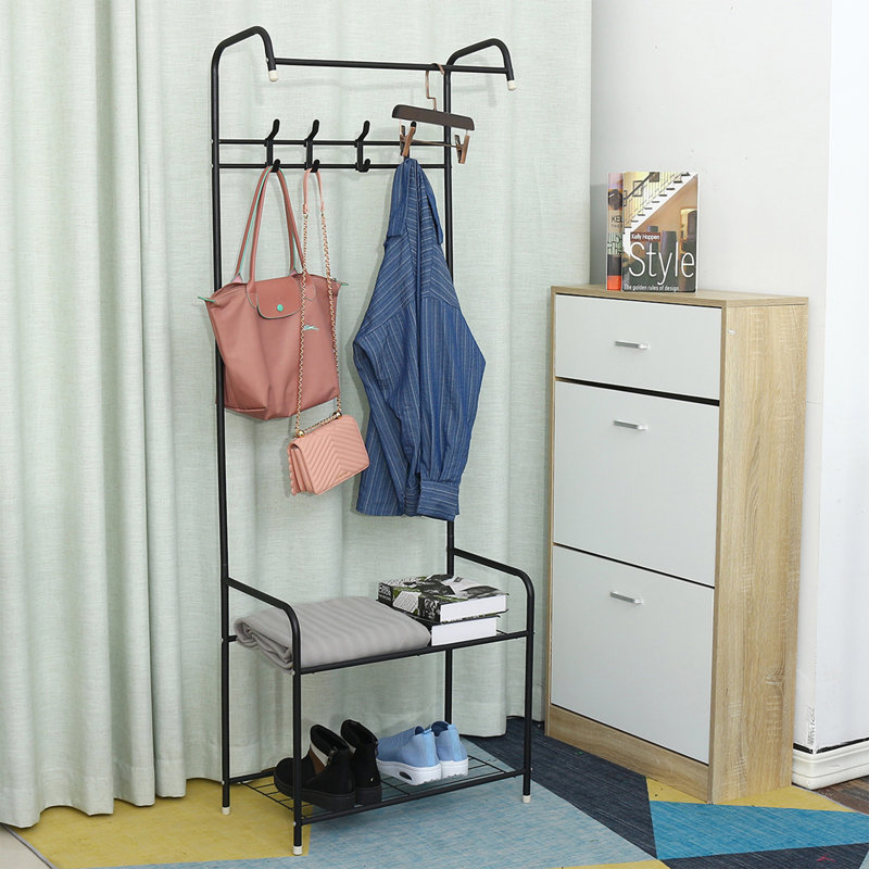 Arbre d'entrée 17 étages avec rangement pour chaussures de 23,6 po de largeur