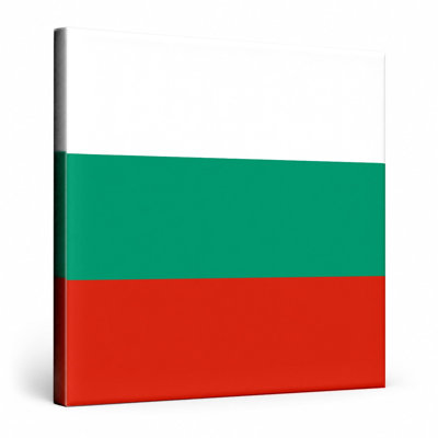 Bulgaria Flag — Bulgarian National Tricolor Canvas Wall Art