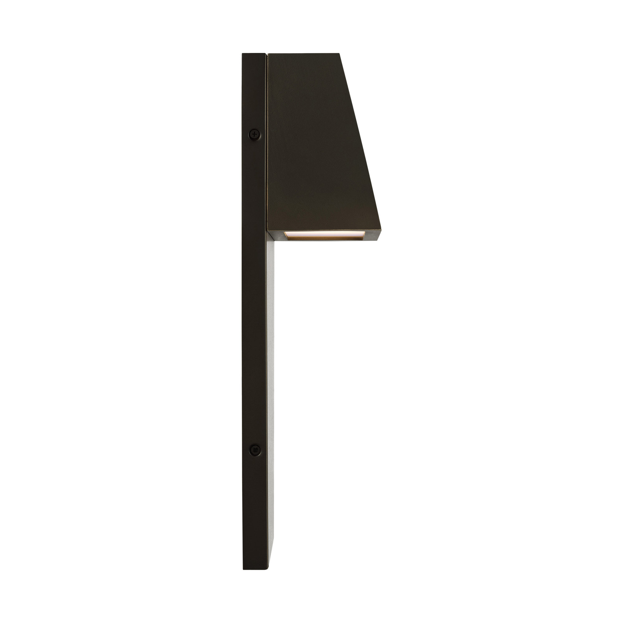 Canto Outdoor Aluminum LED Wall Light, Antique Bronze, 16" H x 6.5" W x 4.25" D