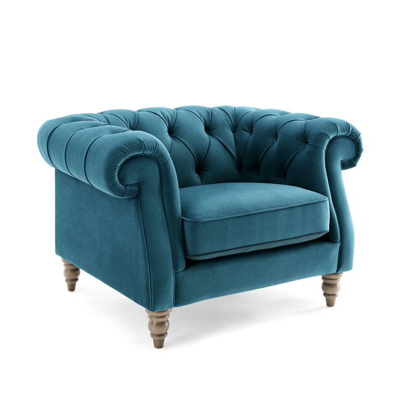 Aiko Armchair in Velvet Fabric