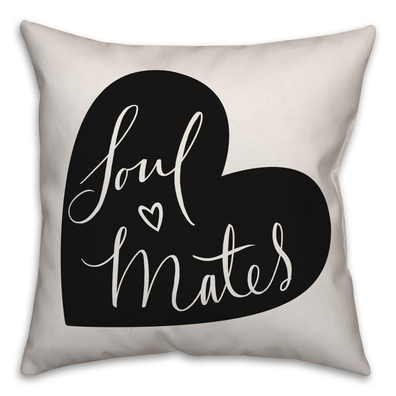  Coussin Soul Mates, H 20 po x l 20 po