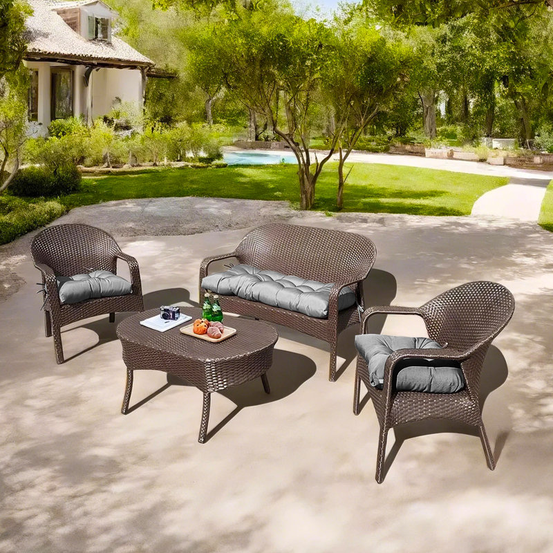 Outdoor 5'' Seat / Back Cushion, Gray