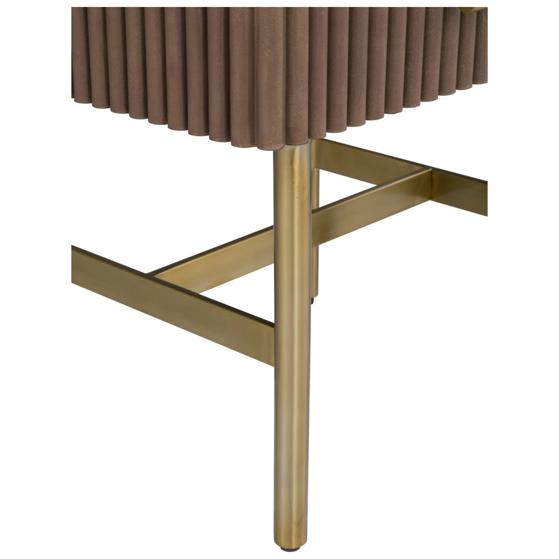 One Drawer End Table, White