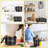 Set Of 3 Potato Onion Garlic Storage Bins Vegetable Containers Food Containers, Black