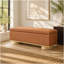 Faux Fur Upholstered Bench with Flip Top