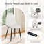 Ensemble de salle à manger moderne 5 pièces Shivani avec table rectangulaire en grain de bois et 4 chaises-103829951-103829950