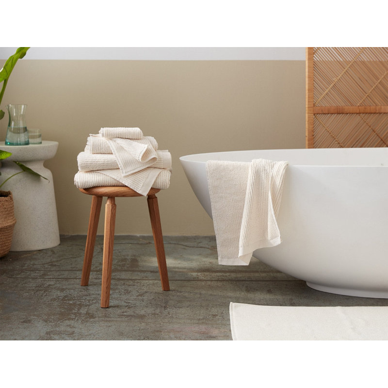 Temescal Ribbed Towel Set, Undyed,  Towel Set