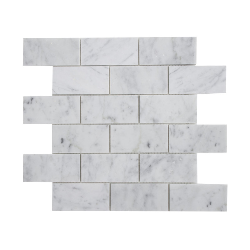2'' x 4'' Marble Brick Joint Mosaic Wall & Floor Tile