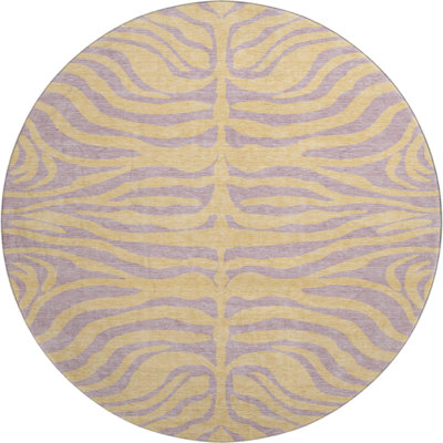 Premium Machine Washable Corum AMF1043 Animal Print Rug