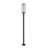 Aura 1 Light Outdoor Post Mounted Fixture in Black