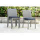 Alyisa Rattan Outdoor Stacking Dining Side Chair with Cushion