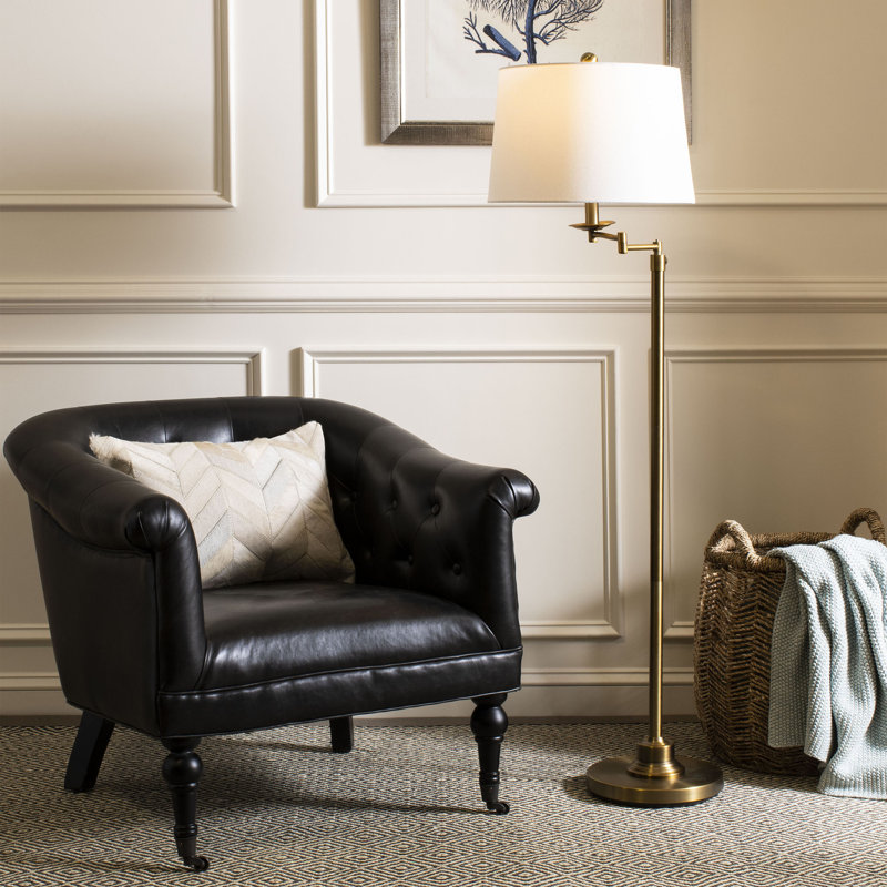 Nadia 163.2cm Copper Swing Arm Floor Lamp