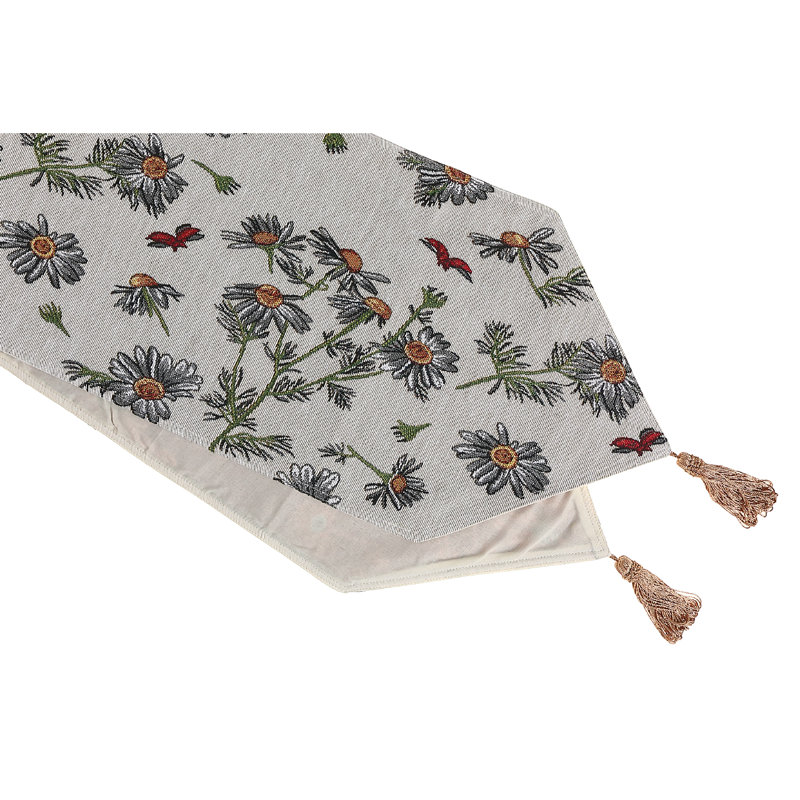 Solid Color Cotton Blend Table Runner, 54" x 13"