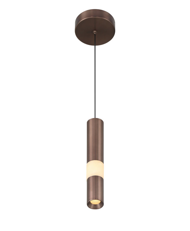Luminaire suspendu, 11 po, bronze Harlow, albâtre, Bronze Harlow