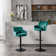 Adjustable Bar Stools with Backrest and Footrest, Set of 2