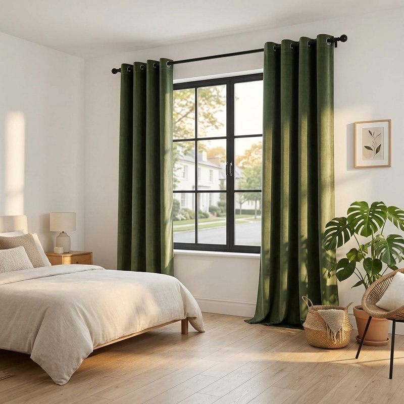 Velvet Room Darkening Curtain