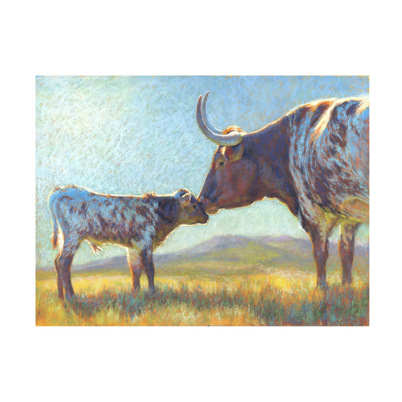 Art mural sur toile tendue - "Mornings Kiss" de Rita Kirkman pour décoration de salon, de chambre à coucher ou de bureau - 18 x 24
