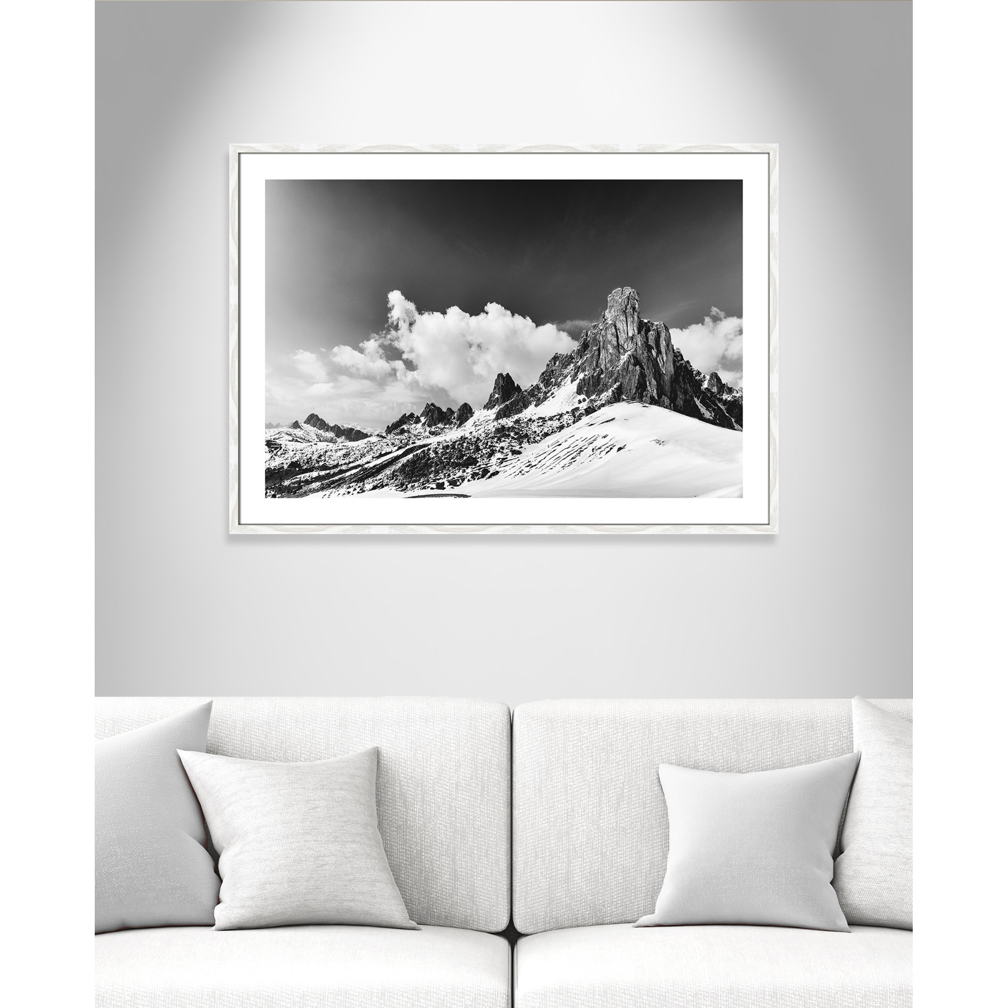 Dragon's Tail by Lars Van De Goor, 29.5" H x 41.5" W x 0.75" D, White Framed