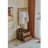 Premium Coat Rack with Silent Drawers Black Walnut