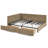 Full Size Bed Frame With Velvet Upholstery And Storage - Practical For Bedroom Living Space, Brown Comfortable Stylish Daybed Room,-1211168115