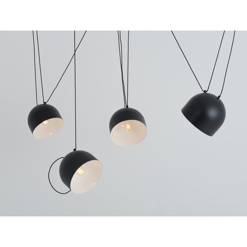 Allan 4 - Light Unique/Statement Pendant, Black