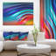 « belle ondulations arc-en-ciel », impression sur toile-20865757
