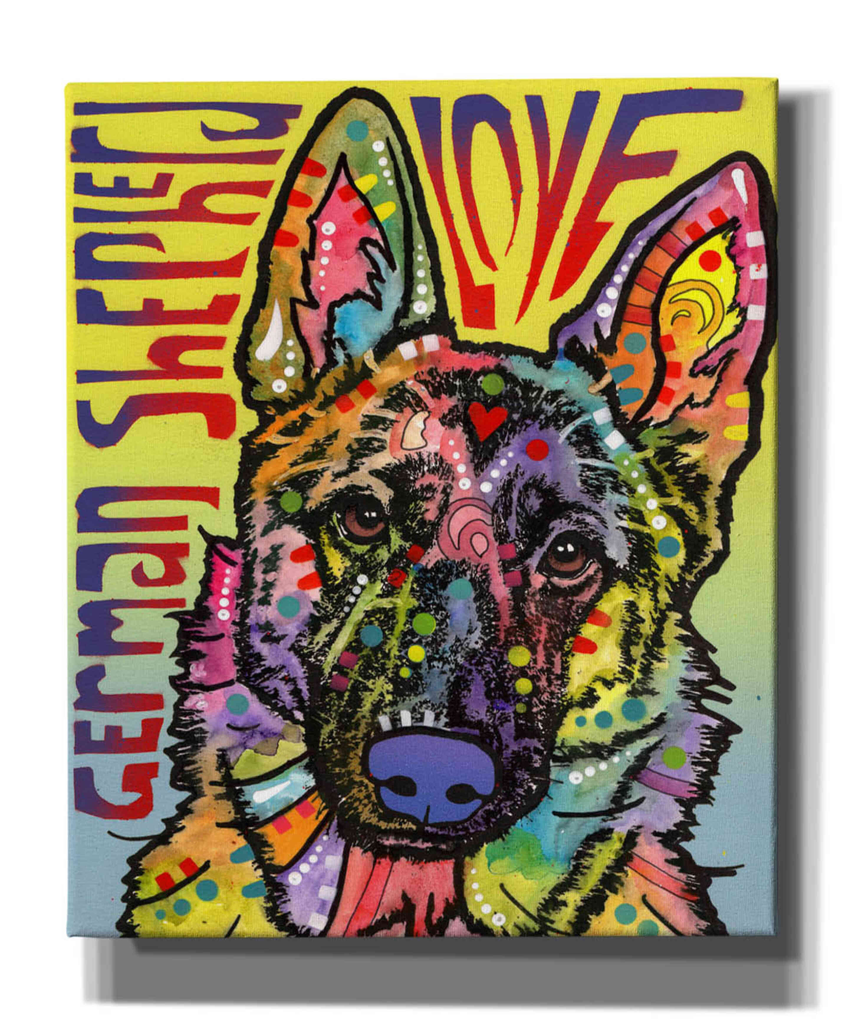 Bungalow Rose Epic Graffiti 'German Shepherd Luv' By Dean Russo, German ...