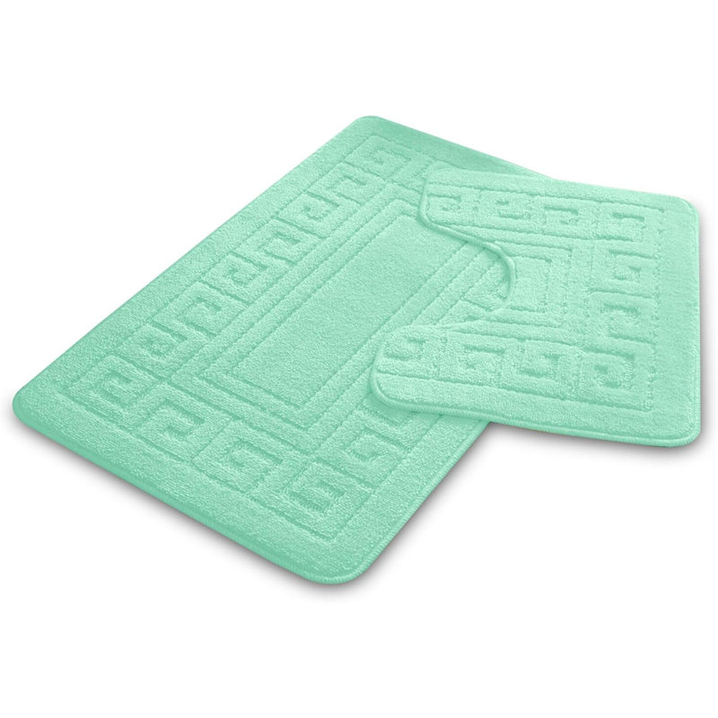 Polypropylene Bath Mat, Aqua