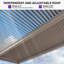 Pergola mauve à persiennes mauve 12 'x 16', toit rigide en aluminium avec toit rétractable réglable pour terrasse, jardin