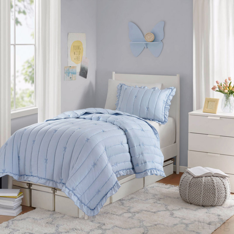 2- Piece Twin/Twin XL Quilt Mini Set, Twin XL Comforter + 2 Additional Pieces