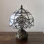 Lampe de table en verre coloré de style baroque lavande Simoniff Tiffany H 14 po x l 10 po-1681814617