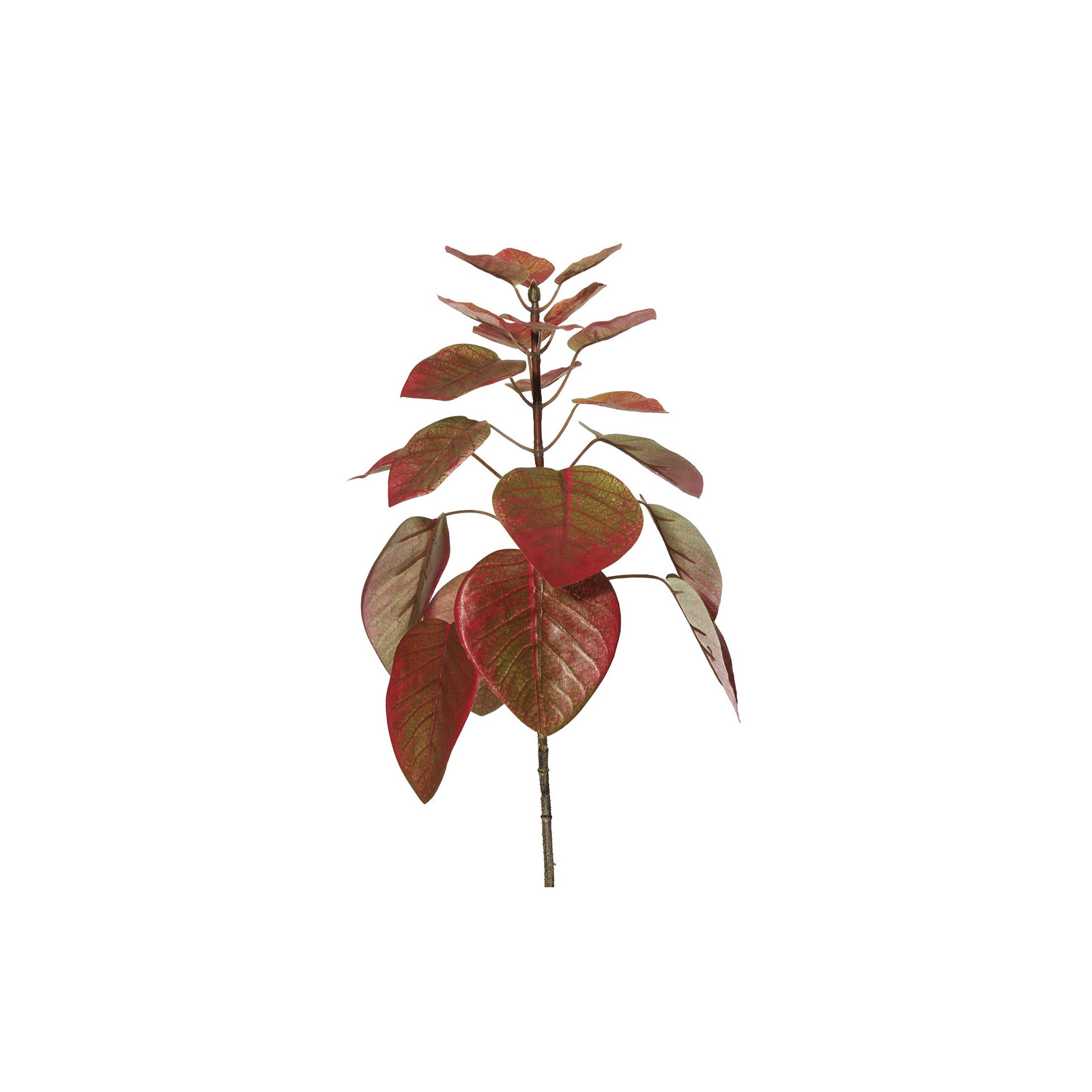 4' Artificial Potted Cotinus Coggygria Tree, Red