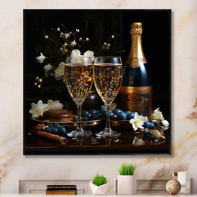 Champagne champagne champagne I - vin, décoration murale champagne